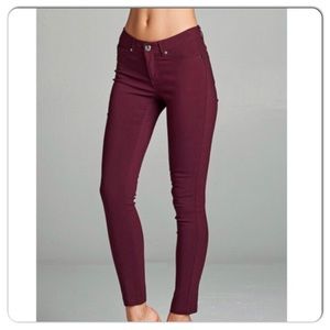 NWT plum skinny jeans
